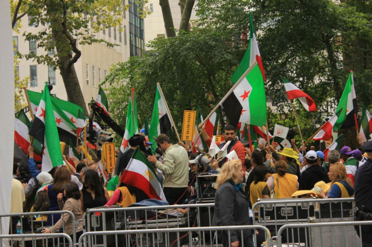 Protesters Outside UN During General Assembly