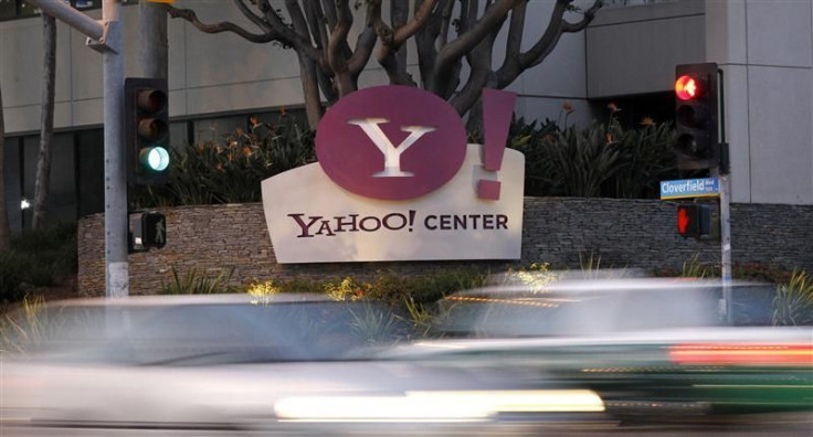 The Yahoo! offices are pictured in Santa Monica