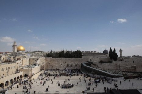 The Dome of the Rock (L), the Western Wall (C) and the Mughrabi Gate (R) entrance to the compound known to Muslims as al-Haram al-Sharif, and to Jews as Temple Mount, are seen in Jerusalem's Old City March 7, 2011.
