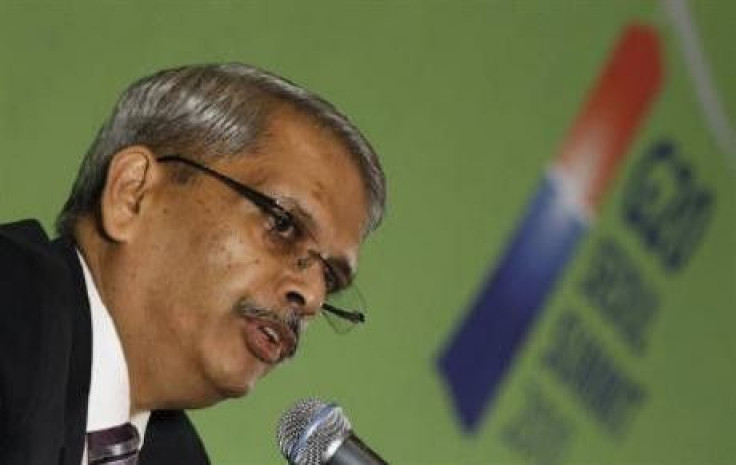 Kris Gopalakrishnan, CEO of Infosys Technologies, speaks during a news conference on the sidelines of the G20 CEO Summit in Seoul November 9, 2010. 