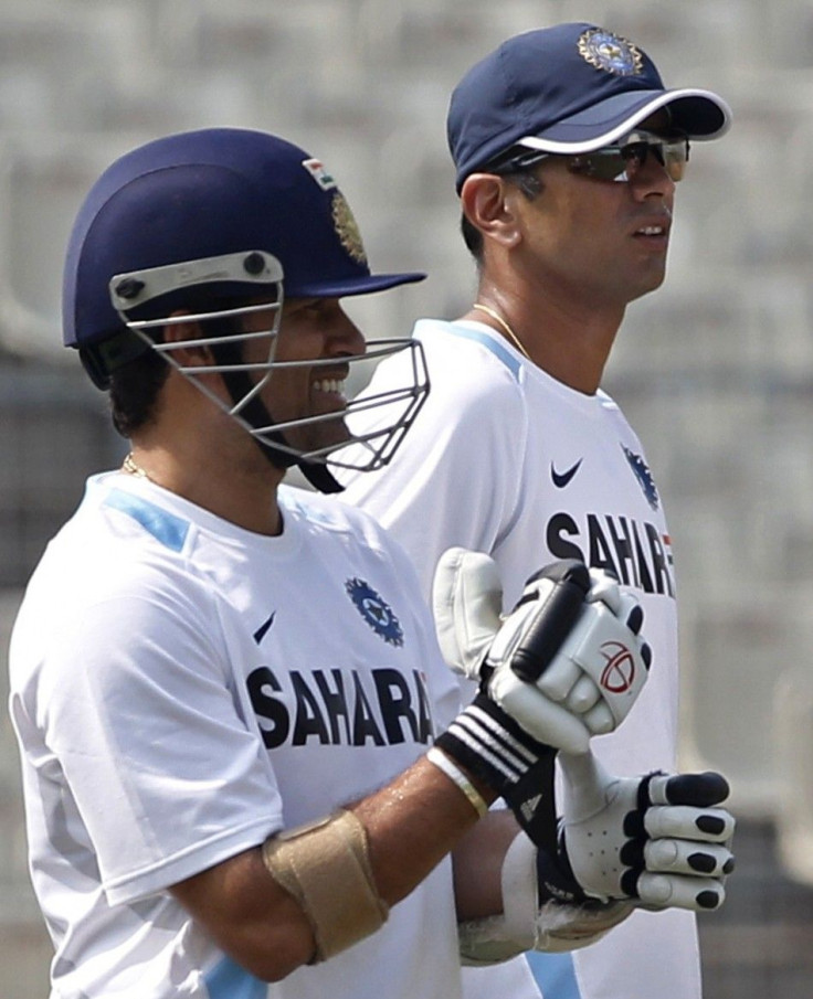 Sachin Tendulkar and Rahul Dravid