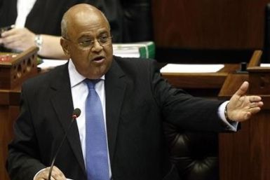 South Africa's Minister of Finance Pravin Gordhan delivers the 2010 budget speech at parliament in Cape Town