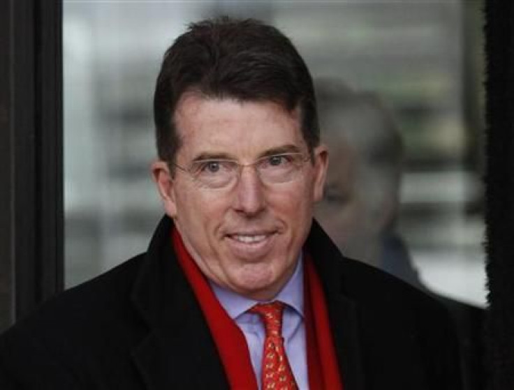 Chief Executive of Barclays Plc, Bob Diamond, leaves after attending a Treasury select committee hearing at Parliament in London