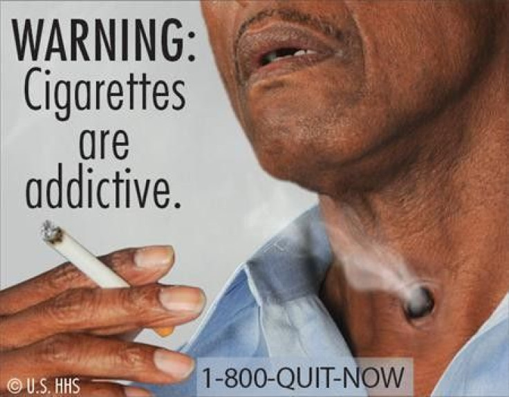 A new cigarette health warning from the FDA.