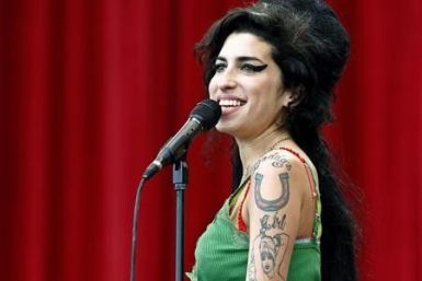 British pop singer Amy Winehouse performs during the Glastonbury music festival in Somerset, south-west England