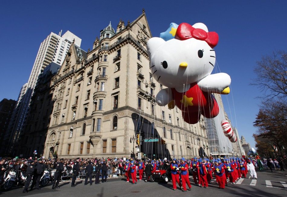 Giant Balloons Dazzle Onlookers During the 85th Macys Thanksgiving Day Parade