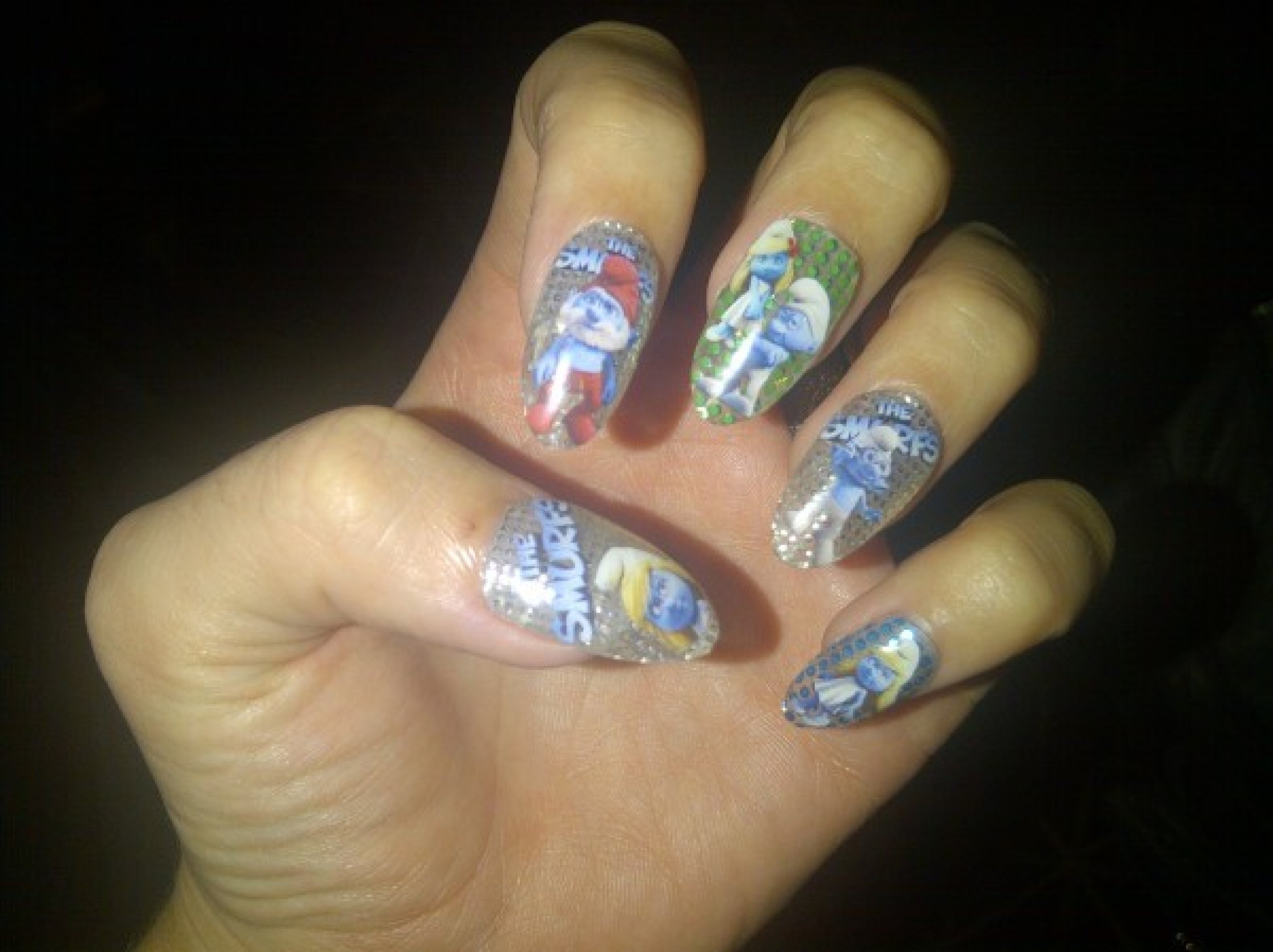 Smurf nails
