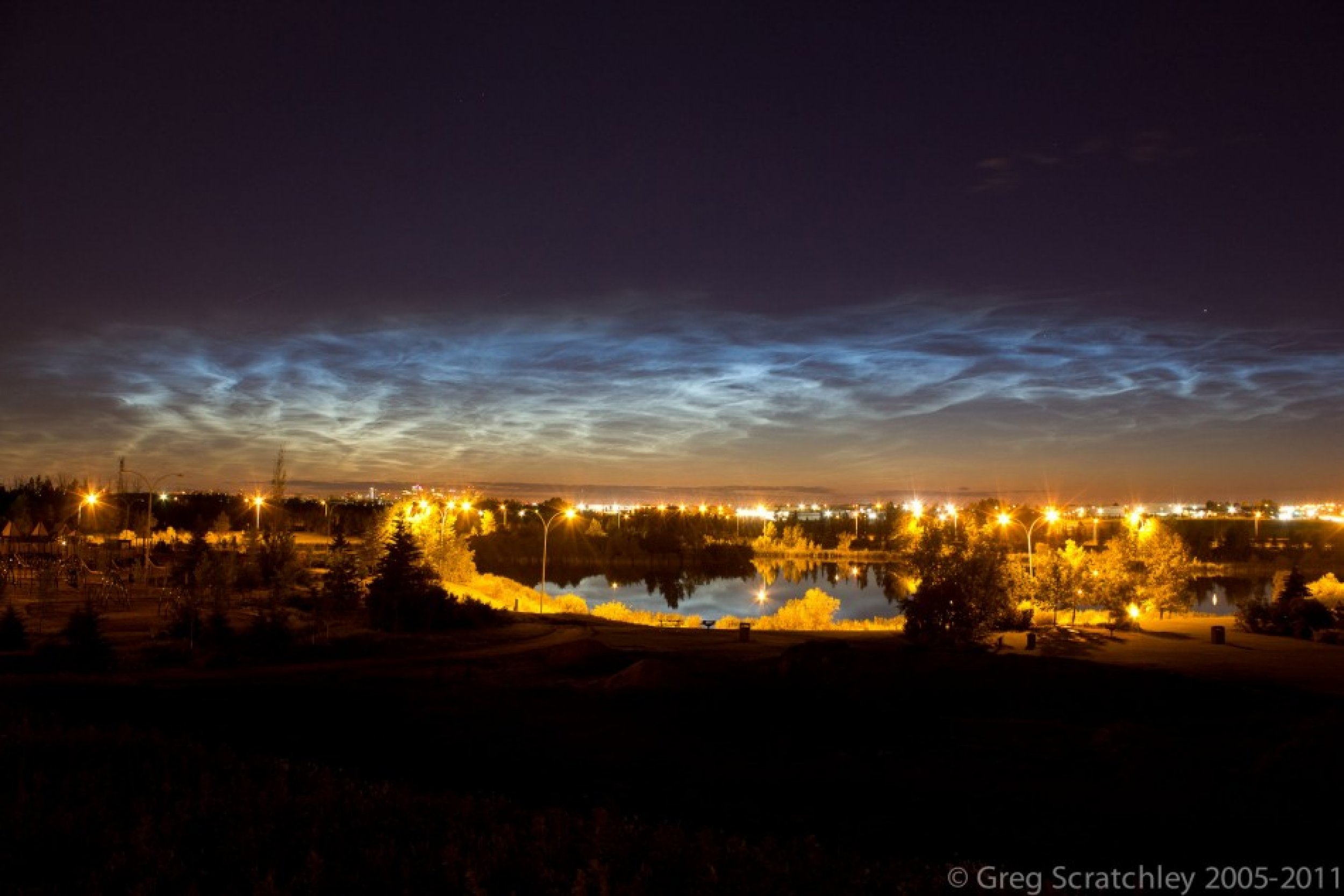 Noctilucent Clouds Over Edmonton
