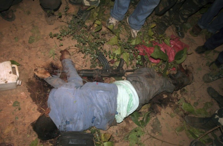 A body, believed to be that of Koteshwar Rao, also known as Kishenji, the top military commander of India&#039;s Maoist rebels, lies in a Burisole jungle at the West Midnapore district of the eastern Indian state of West Bengal