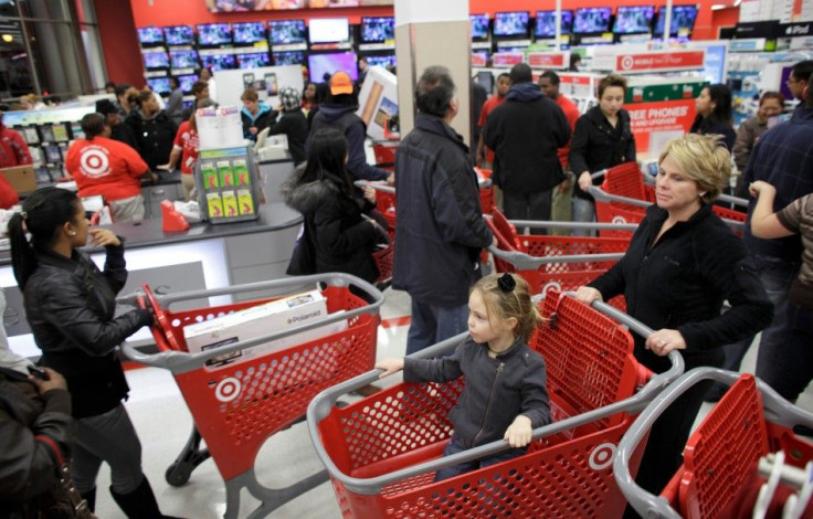 Shoppers fill a Target Store in Chicago
