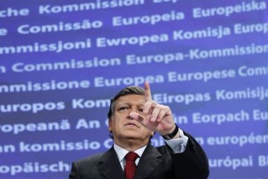 EU Commission President Barroso holds a news conference on new economic governance in Brussels