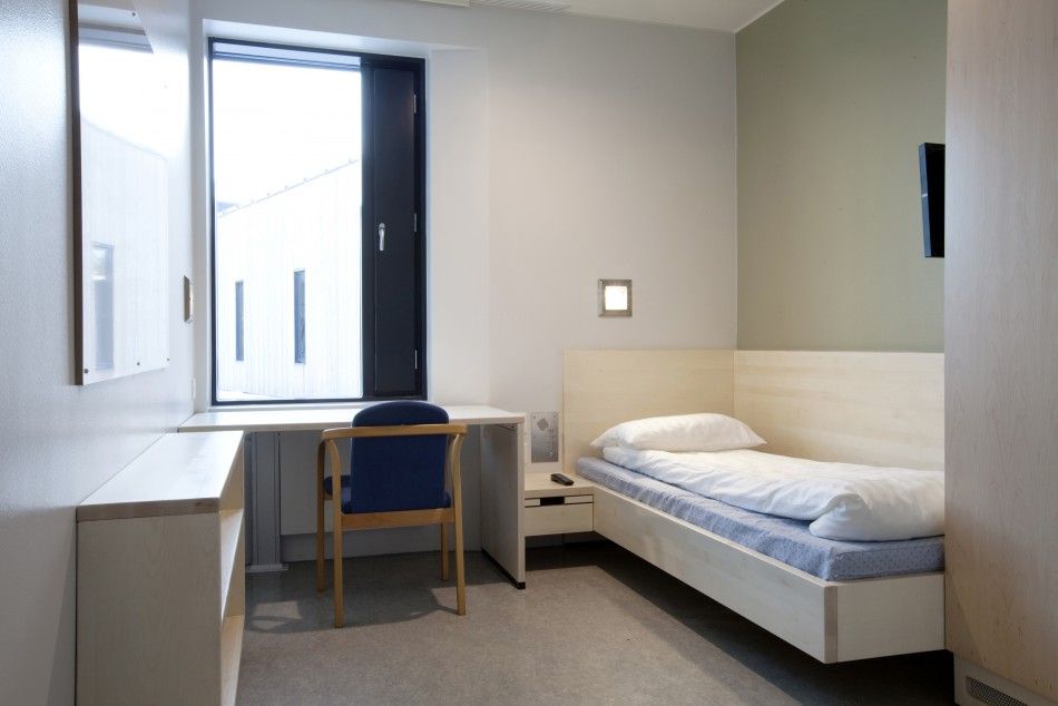 The inside of a cell is seen at the Halden prison in the far southeast of Norway in this picture taken in 2010