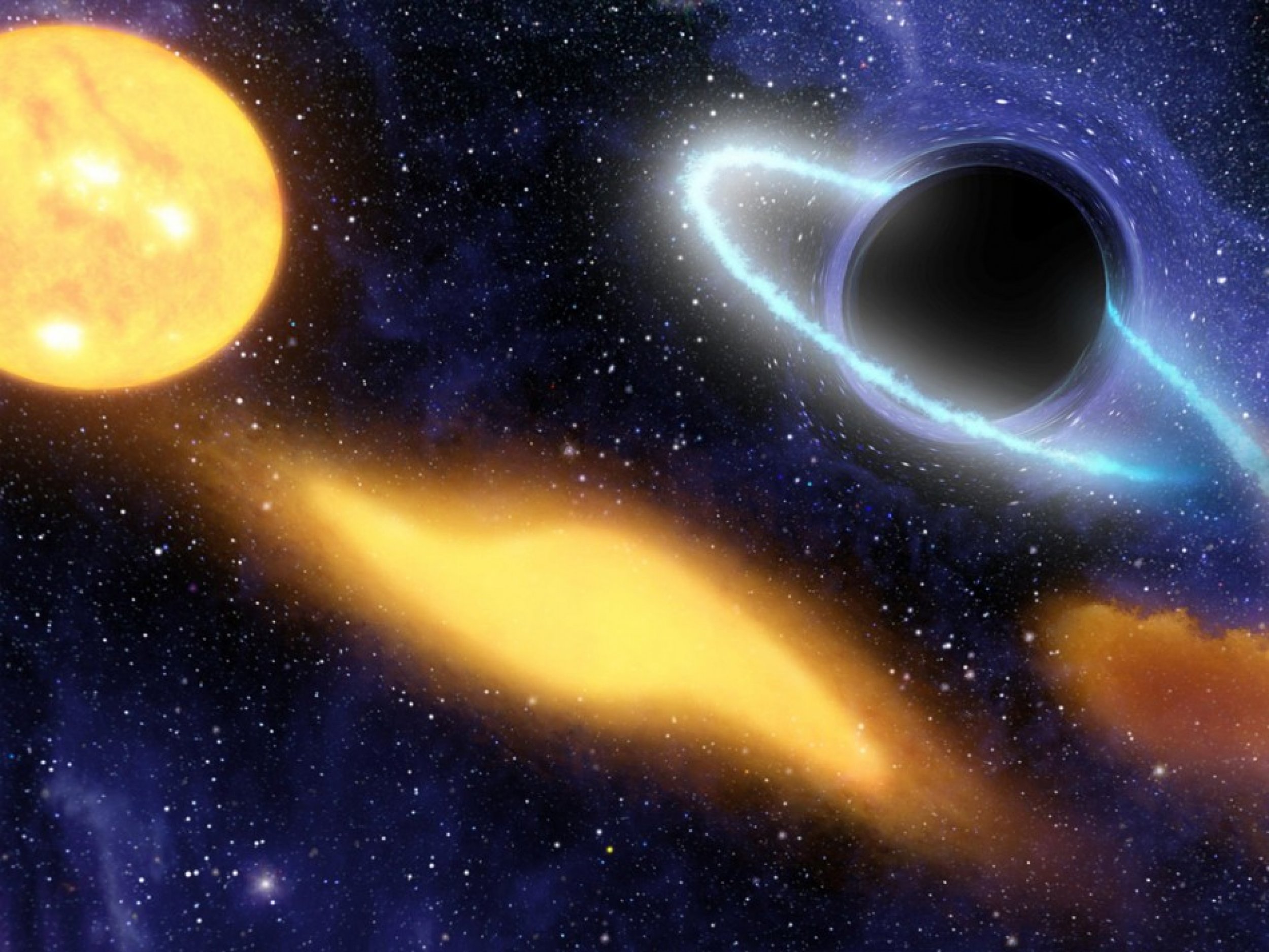 Black Hole Grabs Starry Snack