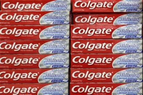 Display of Colgate toothpaste is seen on store shelf in Westminster