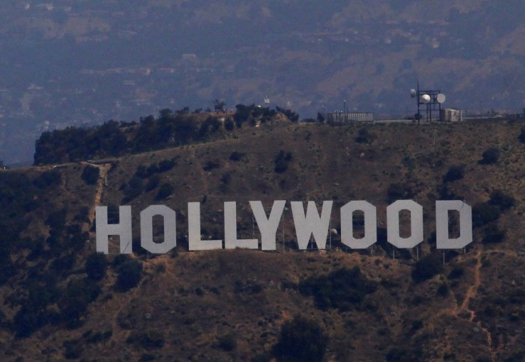 A view shows the Hollywood sign in Los Angeles