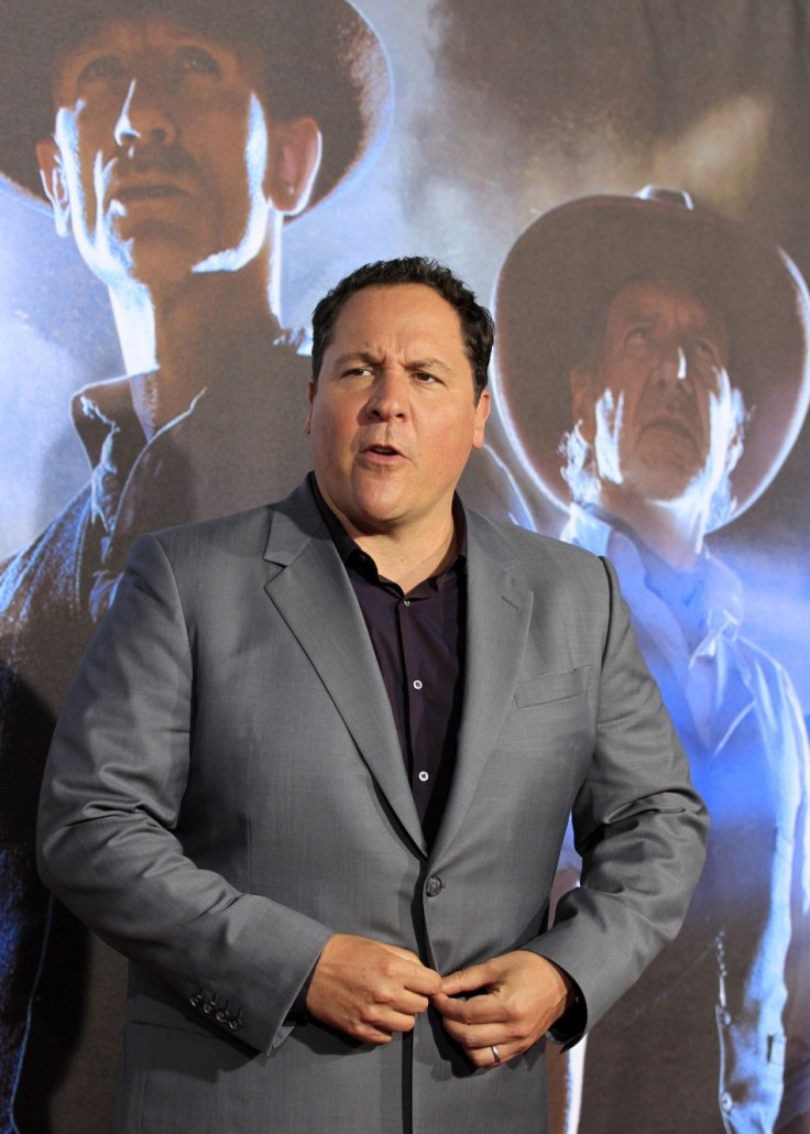 Director Jon Favreau arrives for the world premiere of the movie &quot;Cowboys & Aliens in conjunction with Comic Con in San Diego