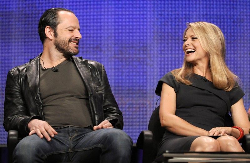 Actor Gil Bellows L and actress Faith Ford