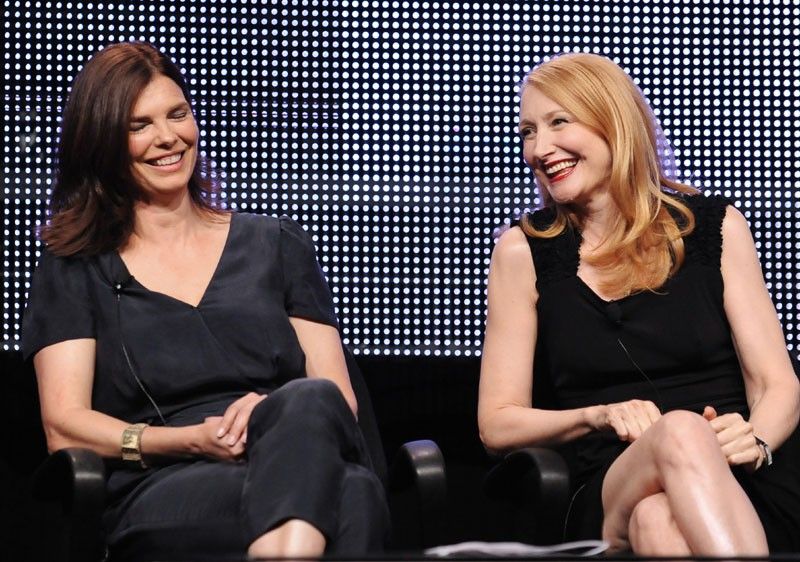 Actresses Jeanne Tripplehorn L and Patricia Clarkson