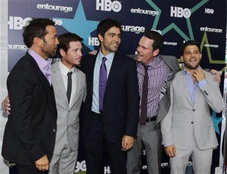 Actors (L-R) Jeremy Piven, Kevin Connolly, Adrian Grenier, Kevin Dillon and Jerry Ferrara arrive at the premiere of HBO&#039;s final season of &#039;Entourage&#039; in New York