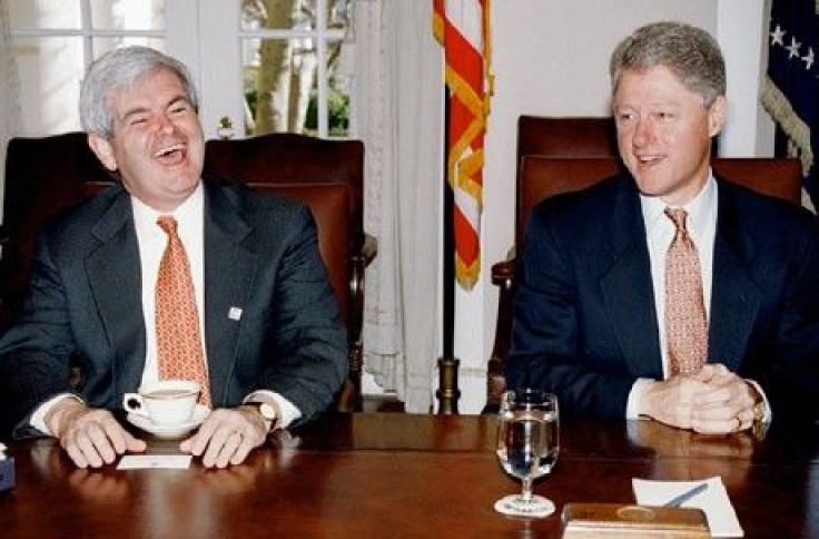 Gingrich and Clinton