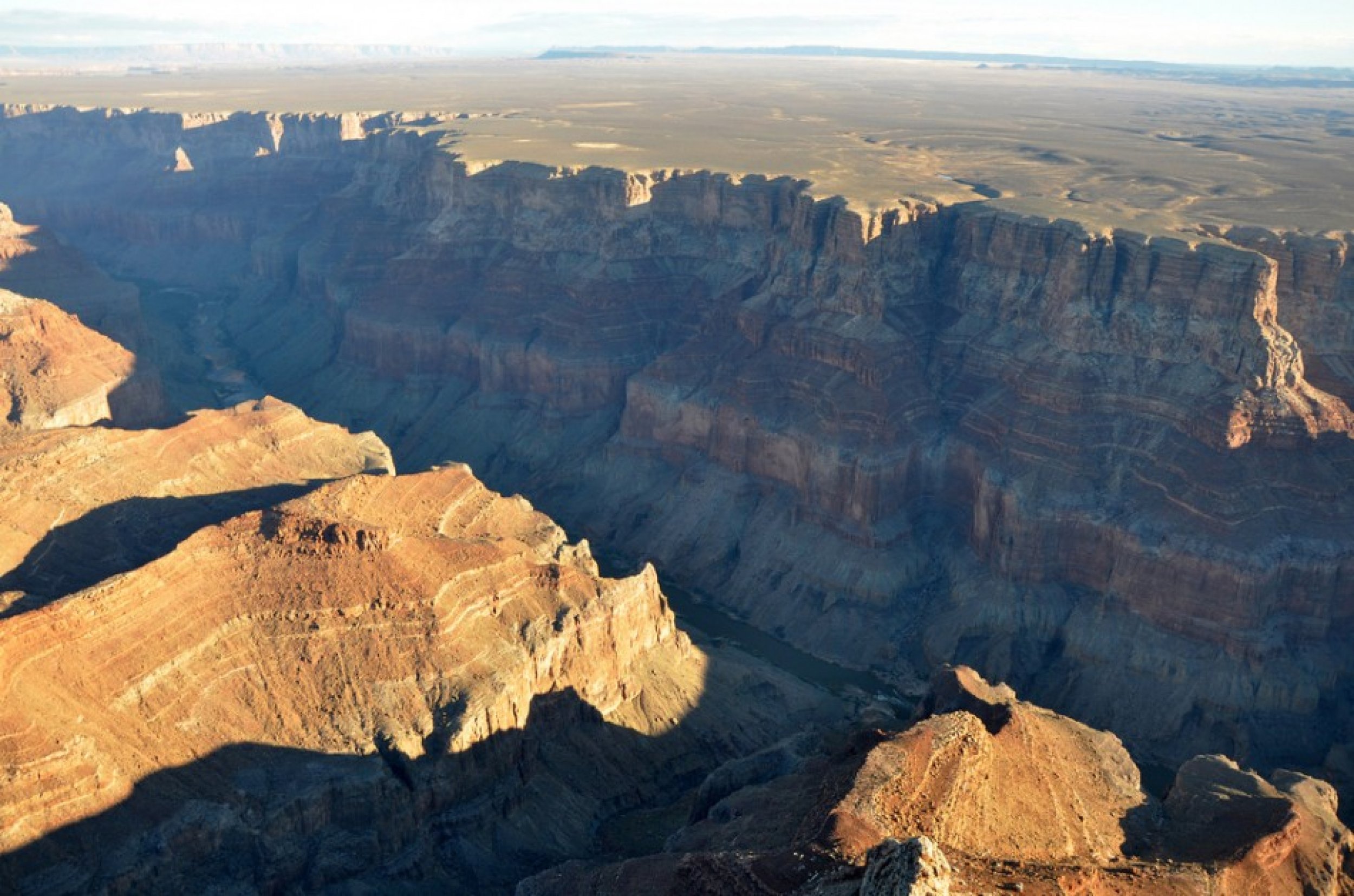 Grand Canyon DEIS Aerial Colorado River North of Confluence