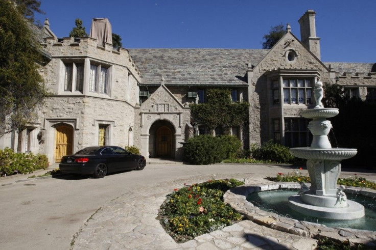 A view of the Playboy Mansion in Los Angeles