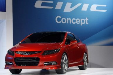 American Honda Motors introduces its new Honda Civic concept vehicle during press preview day at Cobo Center of the North American International Auto show in Detroit