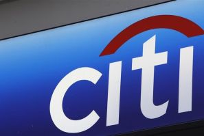 A Citibank sign on bank branch in midtown Manhattan in New York