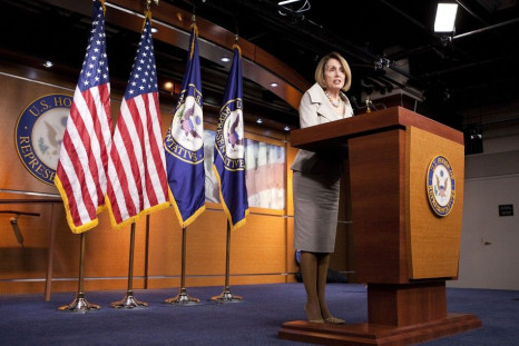 House Minority leader Nancy Pelosi (D-CA) speaks to the media on Capitol Hill