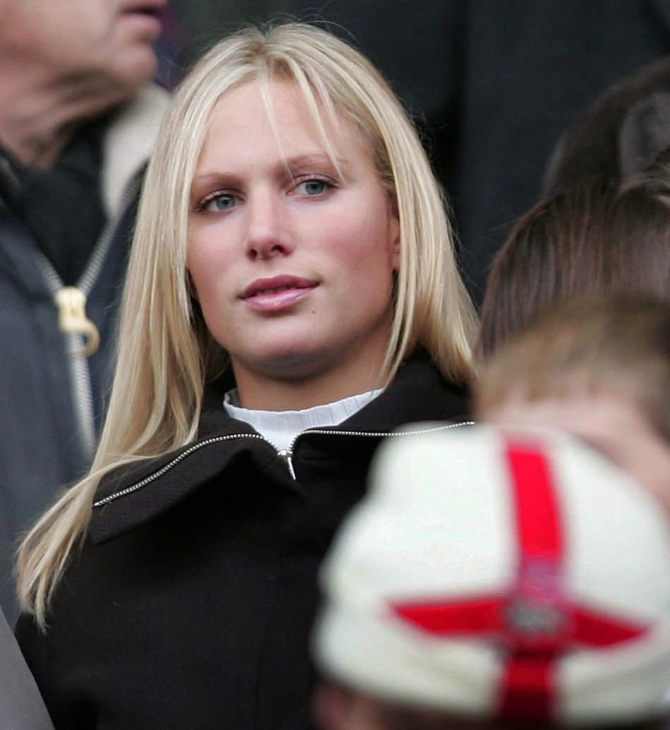 Britains Zara Phillips, daughter of the Princess Royal watches prior to Englands rugby union Test against Australia at Twickenham in London. 