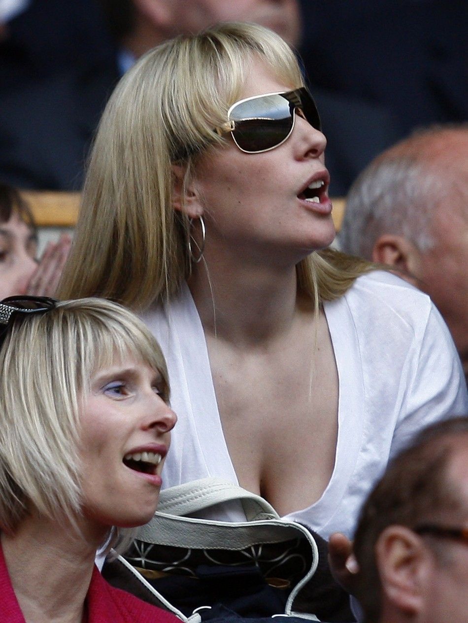 Britains Zara Phillips reacts during the Six Nations rugby match between England and Scotland at Twickenham in London 