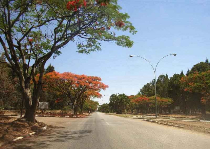A road in Gweru, Zimbabwe