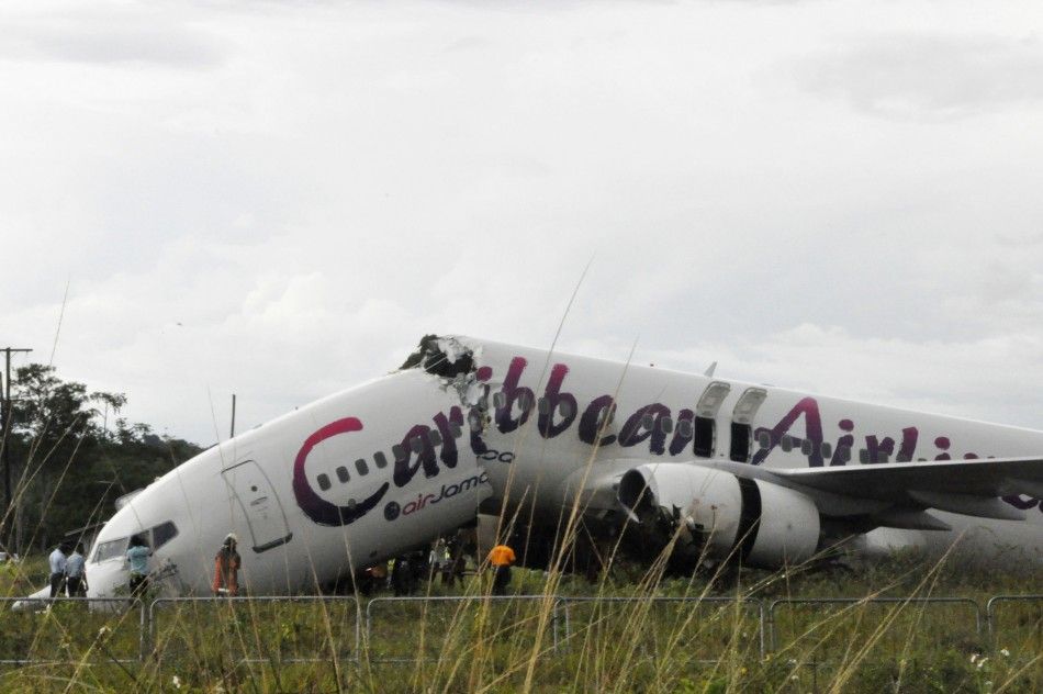Aftermath Photos of Caribbean Airlines Crash