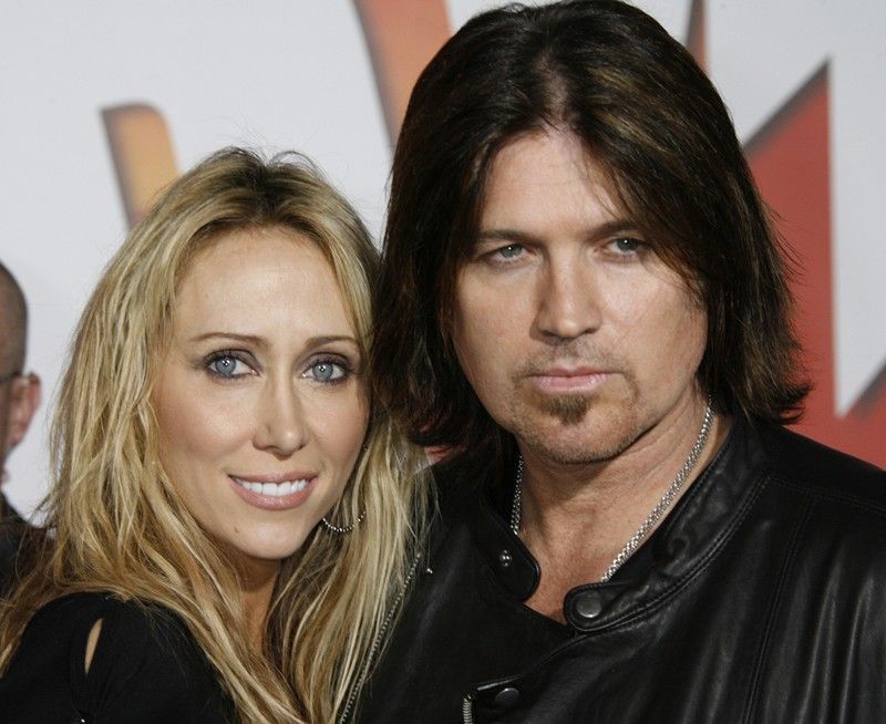 Country music singer and actor Bill Ray Cyrus and wife Leticia quotTishquot Cyrus