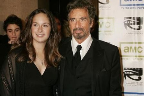 Actor Al Pacino and his daughter Julie arrive at the 20th annual American Cinematheque Award gala honoring Pacino in Beverly Hills
