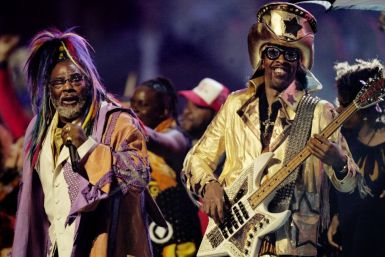 George Clinton (L) and Bootsy Collins