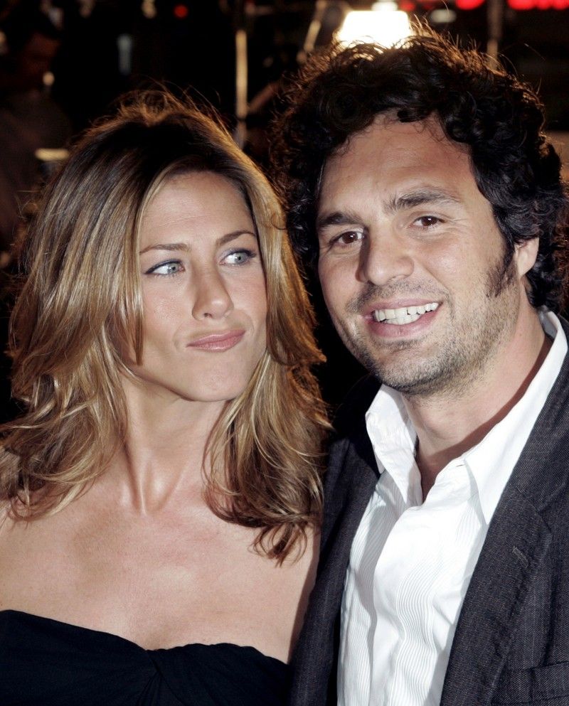 Actress Jennifer Aniston L and actor Mark Ruffalo, stars of the comedy quotRumor has it...quot