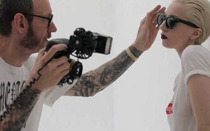 Lady Gaga being photographed by Terry Richardson