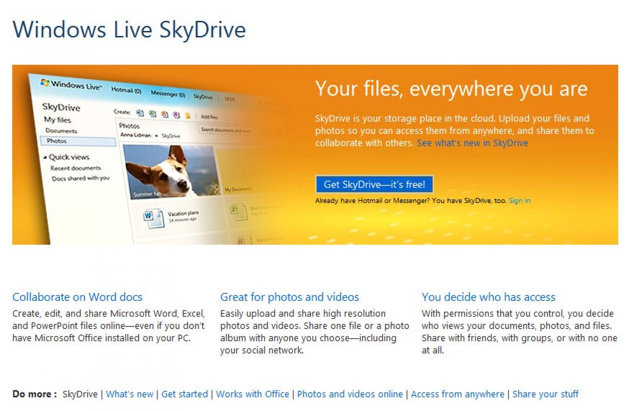 Windows Live SkyDrive