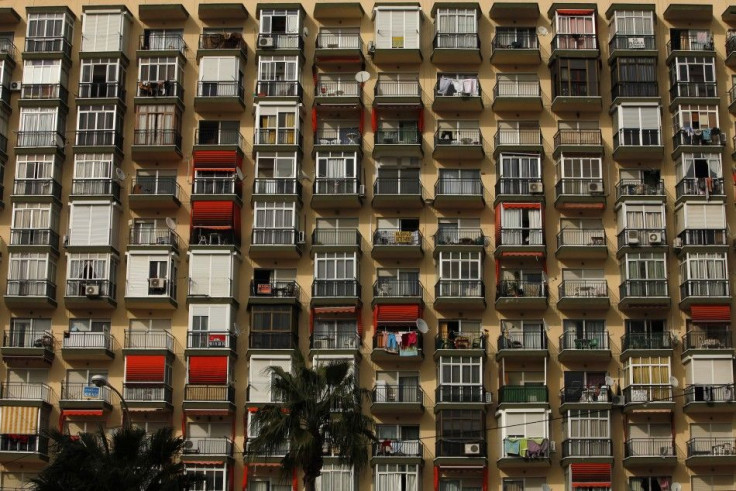 A view of a building at the beach of Torremolinos near Malaga