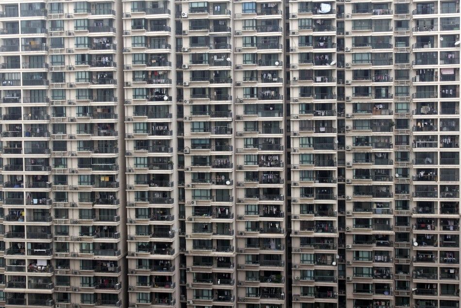 A view of a residential building in Shanghai June 10, 2009.