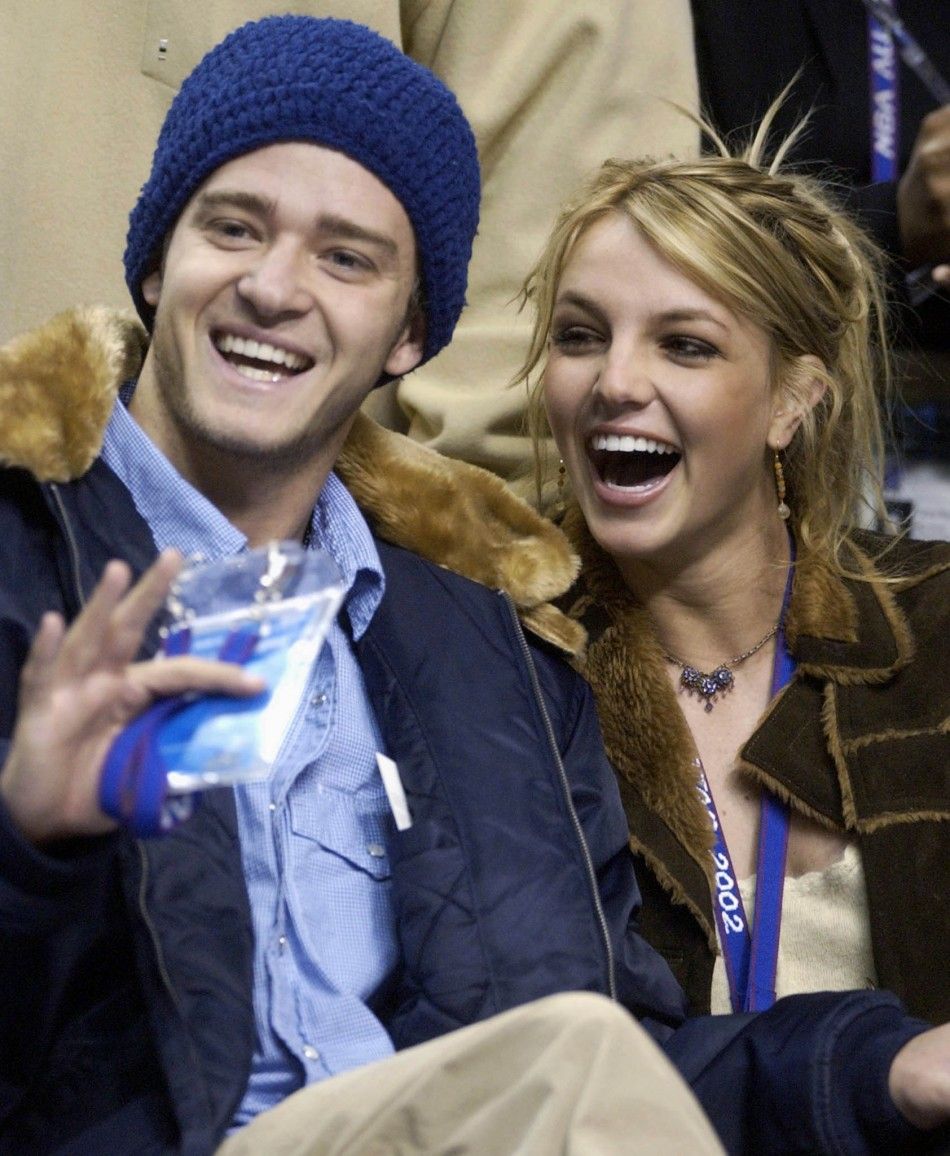 Singer Britney Spears and boyfriend singer Justin Timberlake