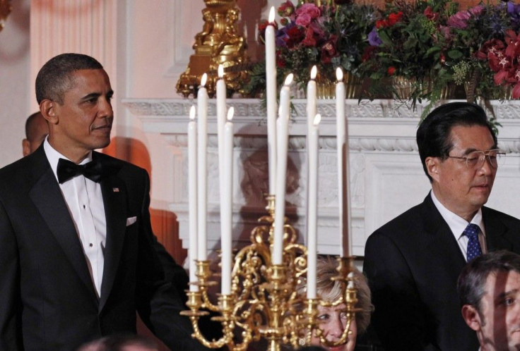 Presient Barack Obama and China's President Hu Jintao 