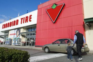 Customers arrive at the Canadian Tire store in North Vancouver