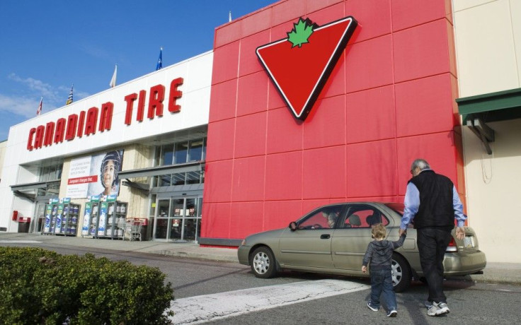 Customers arrive at the Canadian Tire store in North Vancouver