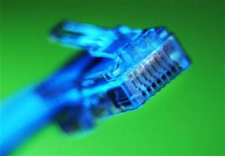 An internet LAN cable is pictured in this photo illustration taken in Sydney June 23, 2011.