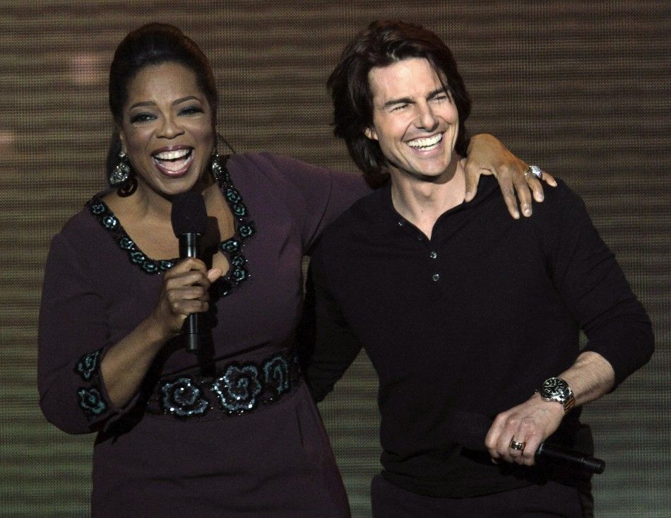 Oprah Winfrey and Tom Cruise