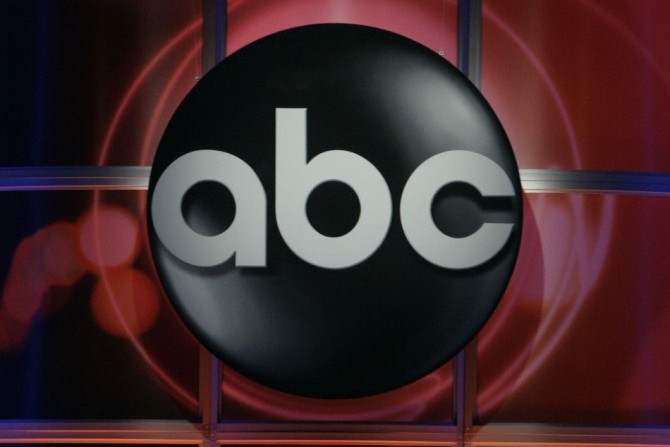 The logo of the ABC television network is pictured during the ABC network presentation to the Television Critics Association in Pasadena