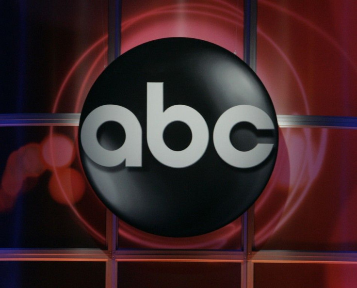 The logo of the ABC television network is pictured during the ABC network presentation to the Television Critics Association in Pasadena