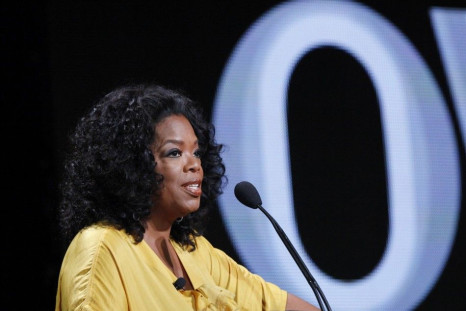 Winfrey speaks during the OWN session at the 2011 Summer Television Critics Association Cable Press Tour in Beverly Hills